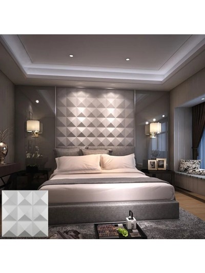 Moldes Para Hacer Paneles Decorativos En Yeso 3D 30x30cm Piramide